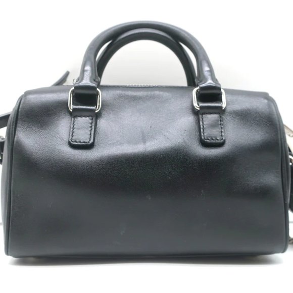 Saint Laurent Toy Duffle Black Studded Leather Chain Strap Crossbody Bag - Picture 6 of 12